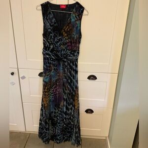 Elegant Multicolor Sleeveless Dress